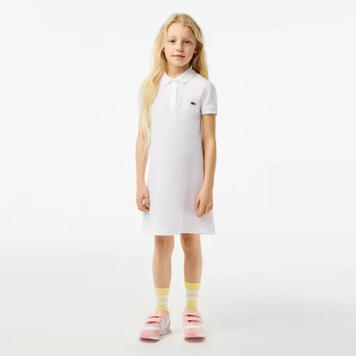 Lacoste Girl Clothing-Girl'S Polo-Style Cotton Dress