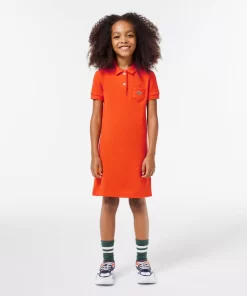 Lacoste Girl Clothing-Girl'S Polo-Style Cotton Dress