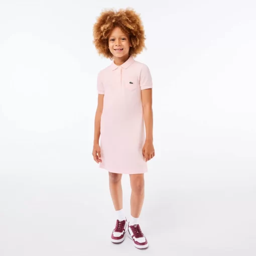 Lacoste Girl Clothing-Girl'S Polo-Style Cotton Dress