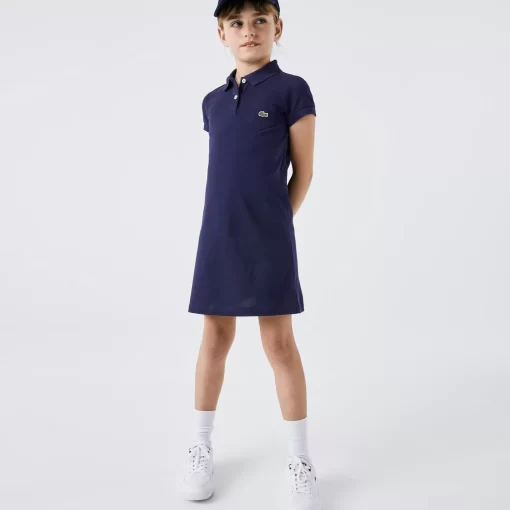 Lacoste Girl Clothing-Girl'S Polo-Style Cotton Dress