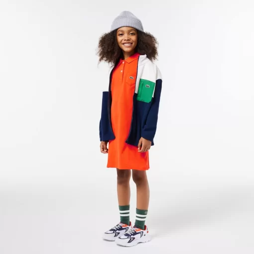 Lacoste Girl Clothing-Girl'S Polo-Style Cotton Dress