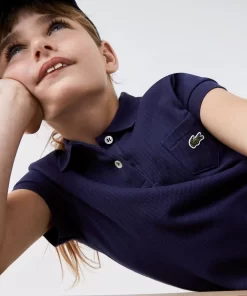 Lacoste Girl Clothing-Girl'S Polo-Style Cotton Dress