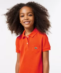 Lacoste Girl Clothing-Girl'S Polo-Style Cotton Dress