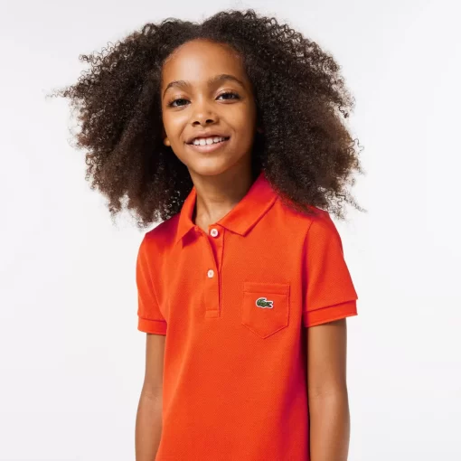 Lacoste Girl Clothing-Girl'S Polo-Style Cotton Dress