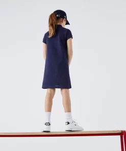 Lacoste Girl Clothing-Girl'S Polo-Style Cotton Dress