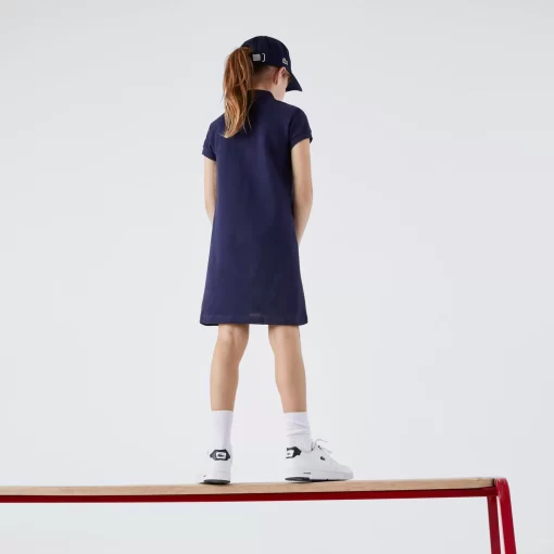 Lacoste Girl Clothing-Girl'S Polo-Style Cotton Dress