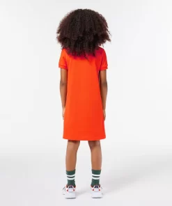 Lacoste Girl Clothing-Girl'S Polo-Style Cotton Dress