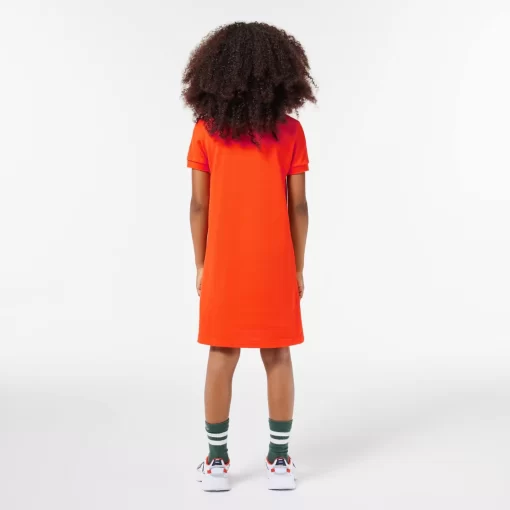 Lacoste Girl Clothing-Girl'S Polo-Style Cotton Dress