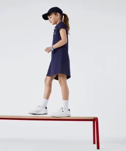 Lacoste Girl Clothing-Girl'S Polo-Style Cotton Dress