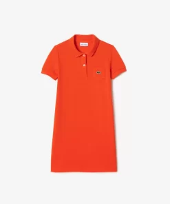 Lacoste Girl Clothing-Girl'S Polo-Style Cotton Dress