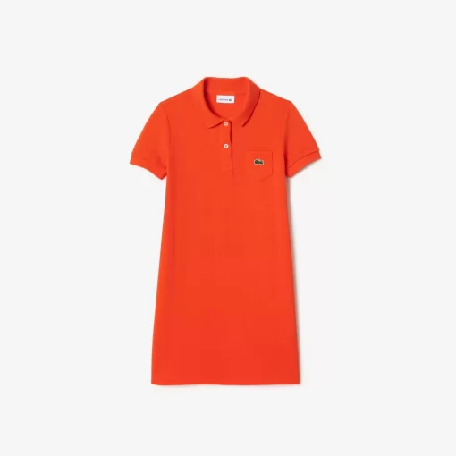 Lacoste Girl Clothing-Girl'S Polo-Style Cotton Dress