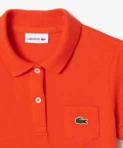 Lacoste Girl Clothing-Girl'S Polo-Style Cotton Dress