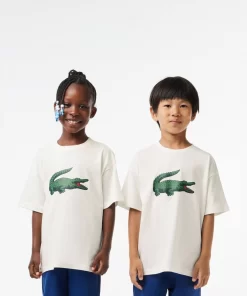 Lacoste Boy Clothing-Graphic Print Cotton T-Shirt