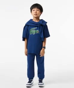 Lacoste Boy Clothing-Graphic Print Cotton T-Shirt