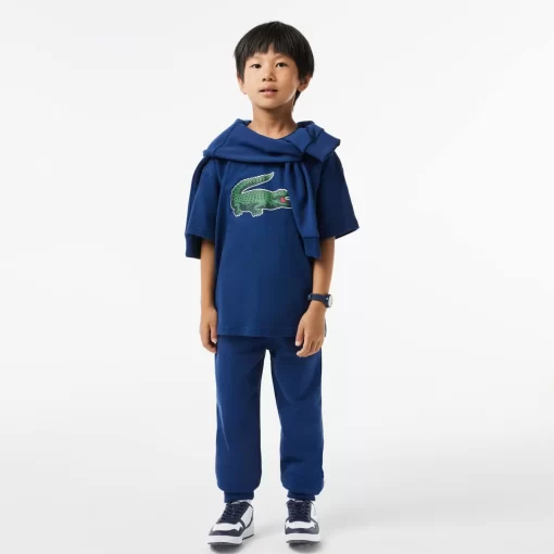 Lacoste Boy Clothing-Graphic Print Cotton T-Shirt