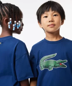 Lacoste Boy Clothing-Graphic Print Cotton T-Shirt