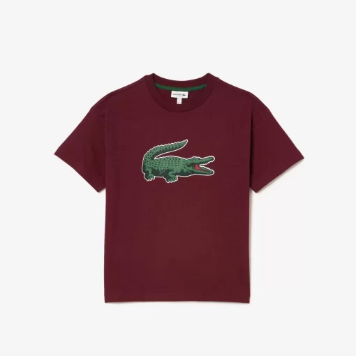 Lacoste Boy Clothing-Graphic Print Cotton T-Shirt