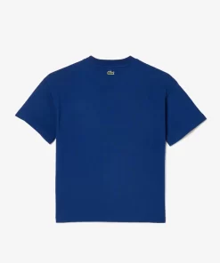 Lacoste Boy Clothing-Graphic Print Cotton T-Shirt