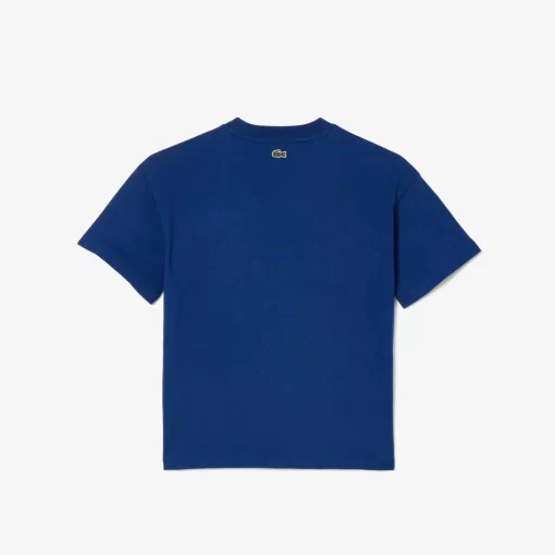 Lacoste Boy Clothing-Graphic Print Cotton T-Shirt