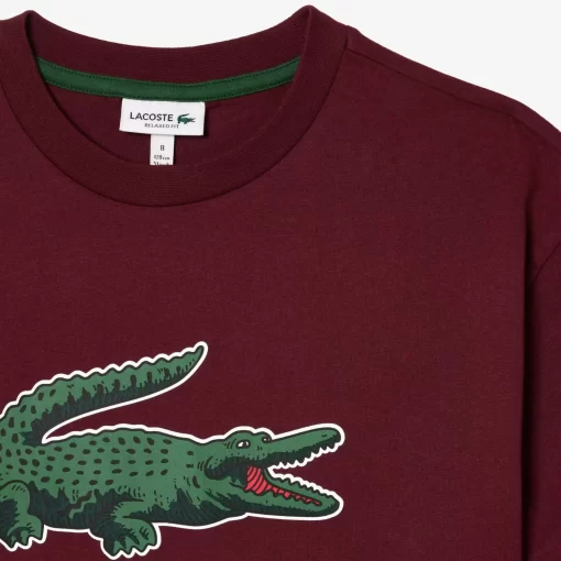 Lacoste Boy Clothing-Graphic Print Cotton T-Shirt