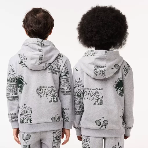 Lacoste Girl Clothing-Graphic Print Jogger Hoodie