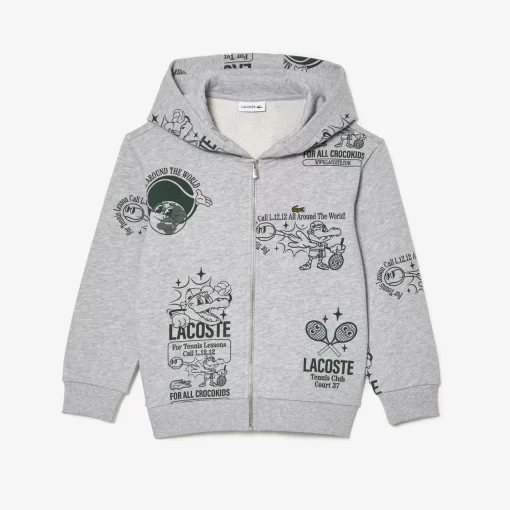 Lacoste Girl Clothing-Graphic Print Jogger Hoodie