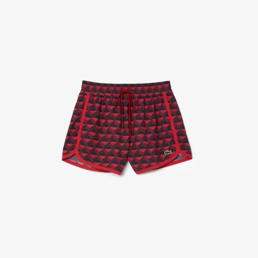 Lacoste Trousers & Shorts-Graphic Print Short Draped Bermuda Shorts