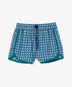 Lacoste Trousers & Shorts-Graphic Print Short Draped Bermuda Shorts