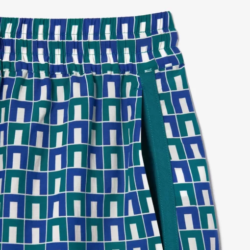 Lacoste Trousers & Shorts-Graphic Print Short Draped Bermuda Shorts