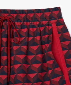 Lacoste Trousers & Shorts-Graphic Print Short Draped Bermuda Shorts