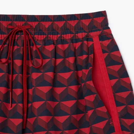 Lacoste Trousers & Shorts-Graphic Print Short Draped Bermuda Shorts