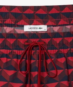 Lacoste Trousers & Shorts-Graphic Print Short Draped Bermuda Shorts