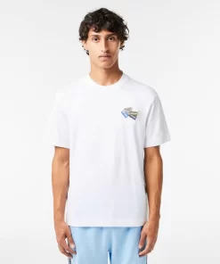 Lacoste T-Shirts-Heavy Cotton Jersey Multi Badge T-Shirt