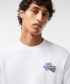 Lacoste T-Shirts-Heavy Cotton Jersey Multi Badge T-Shirt