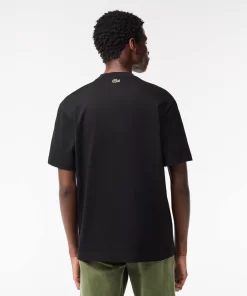 Lacoste T-Shirts-Heavy Cotton Jersey Multi Badge T-Shirt