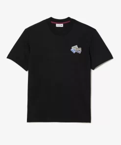 Lacoste T-Shirts-Heavy Cotton Jersey Multi Badge T-Shirt