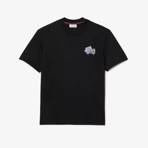 Lacoste T-Shirts-Heavy Cotton Jersey Multi Badge T-Shirt