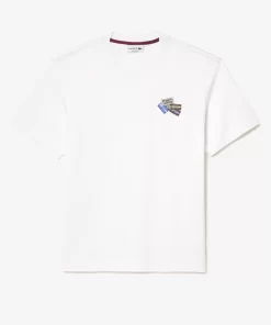 Lacoste T-Shirts-Heavy Cotton Jersey Multi Badge T-Shirt