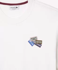 Lacoste T-Shirts-Heavy Cotton Jersey Multi Badge T-Shirt