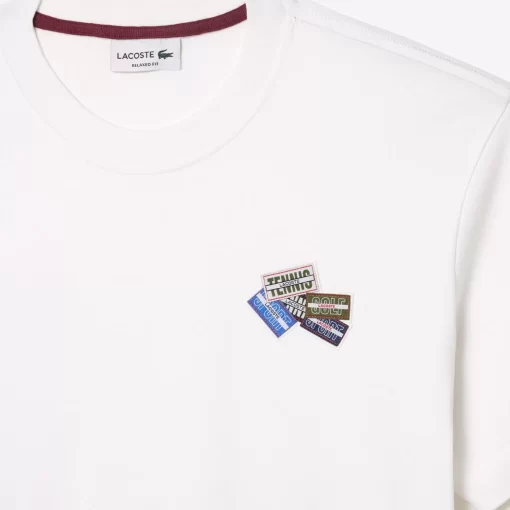 Lacoste T-Shirts-Heavy Cotton Jersey Multi Badge T-Shirt