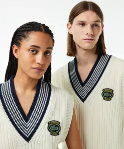 Lacoste Knitwear-Heavy Knit Badge Tennis Sweater