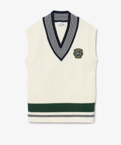 Lacoste Knitwear-Heavy Knit Badge Tennis Sweater