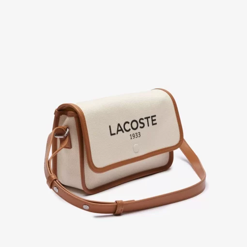 Lacoste Cross Body-Heritage Canvas Flap Close Cotton Shoulder Bag