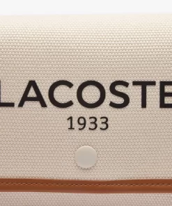 Lacoste Cross Body-Heritage Canvas Flap Close Cotton Shoulder Bag