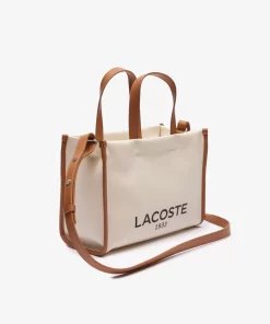 Lacoste Bags-Heritage Cotton Canvas Tote S