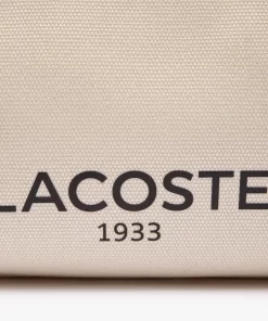 Lacoste Bags-Heritage Cotton Canvas Tote S