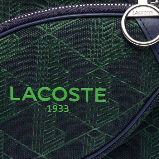 Lacoste Cross Body-Heritage Jacquard Monogram Shoulder Bag