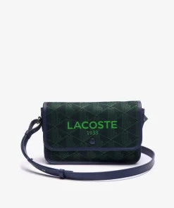 Lacoste Cross Body-Heritage Monogram Jacquard Flap Close Shoulder Bag