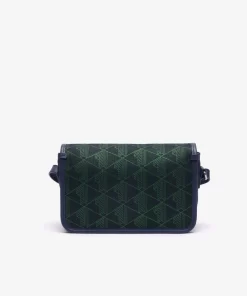 Lacoste Cross Body-Heritage Monogram Jacquard Flap Close Shoulder Bag