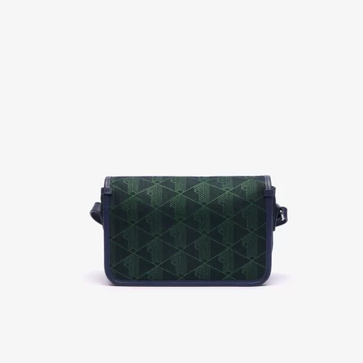 Lacoste Cross Body-Heritage Monogram Jacquard Flap Close Shoulder Bag